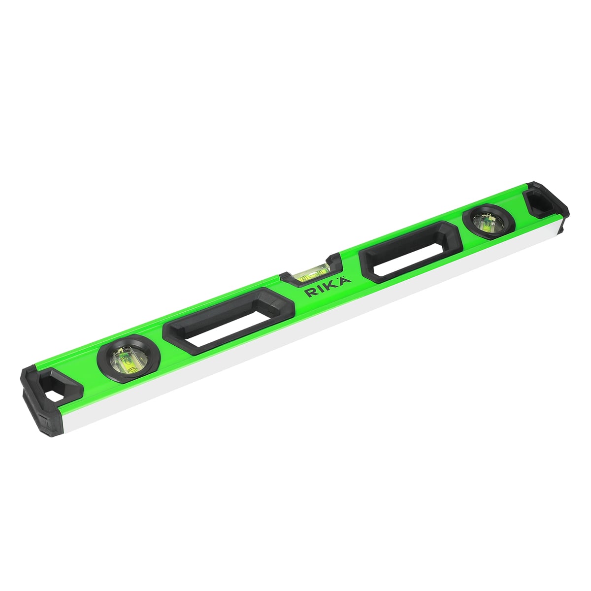 Rikä 24in (600mm) Magnetic Aluminium Box Spirit Level with Side View Vials